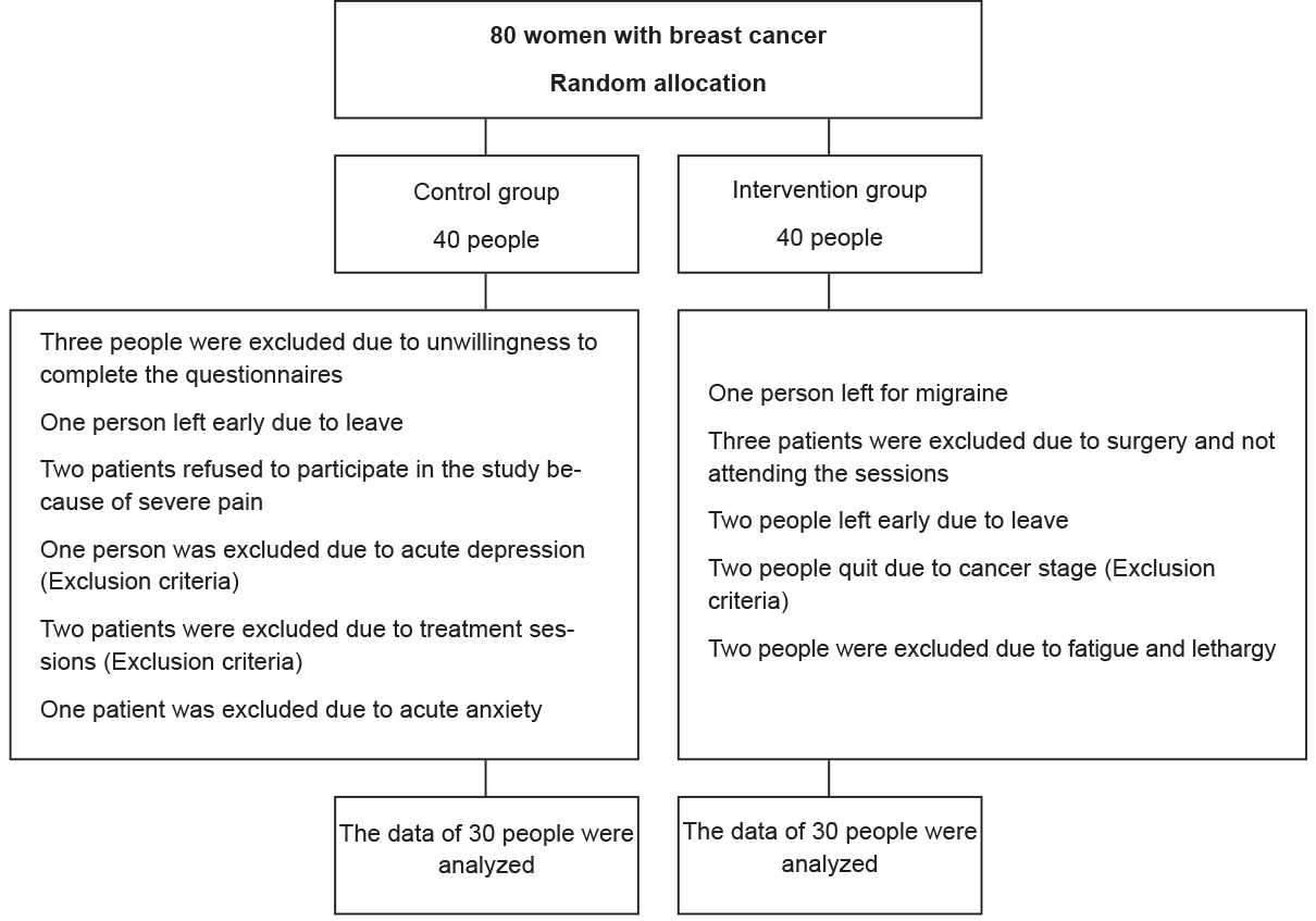 Figure 1. The initial samples, causes of sample loss.