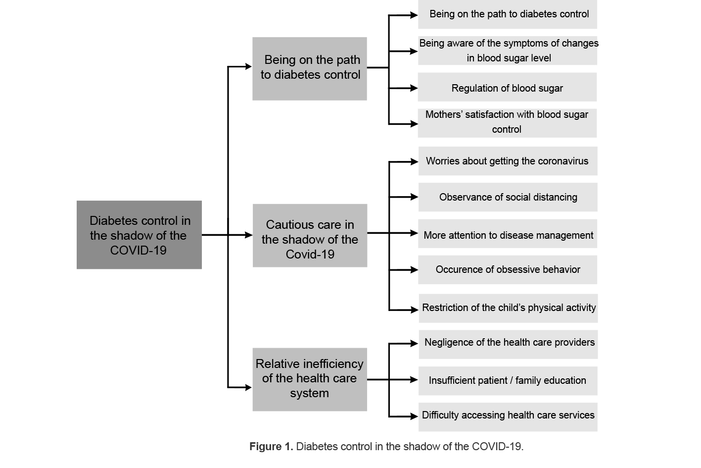 Figure 1. Diabetes control in the shadow of the COVID-19.