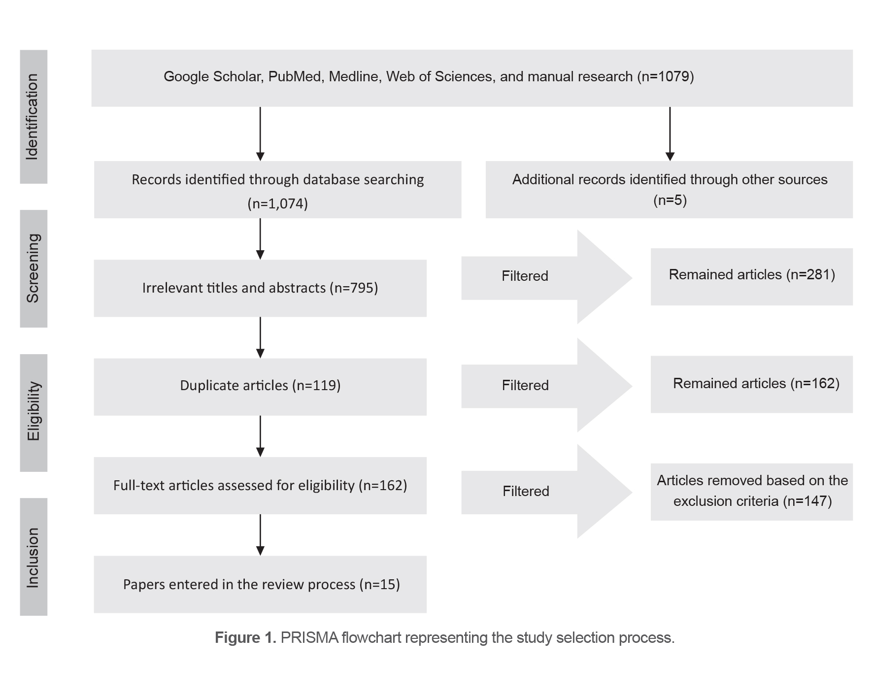 Figure 1. PRISMA flowchart representing the study selection process.