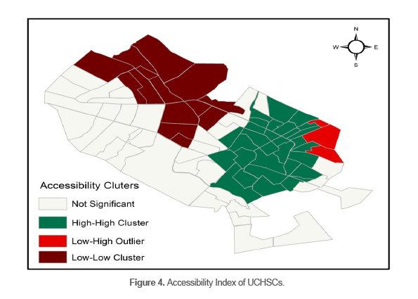 Figure 4. Accessibility Index of UCHSCs.